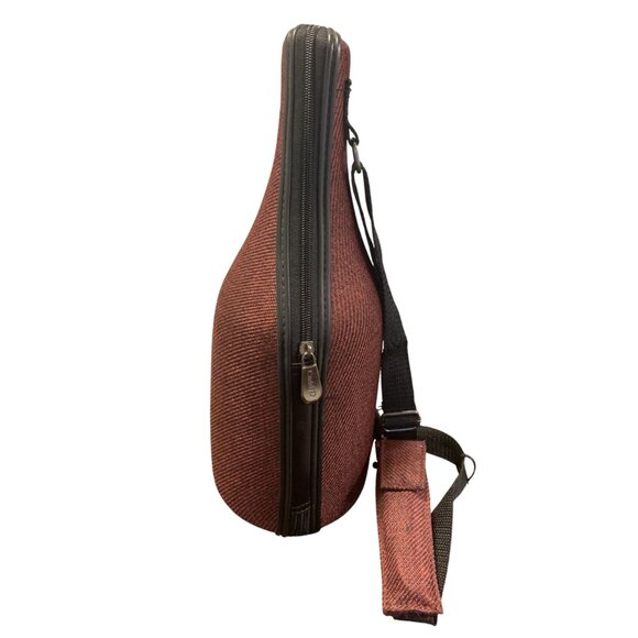 Caddy O Burgundy Wine Bottle Carrier Insulated Cooler Corkscrew Adjustable Strap - Picture 2 of 7